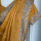Pure Tussar Hand Work Bandini Saree | Indian Sarees In USA | Mustard Color saree