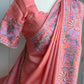 Pure Tussar Silk Embroidery Saree | Partywear Saree | Sarees in USA
