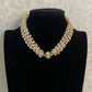Jadau Kundan Ball Pendant Pearl Choker |  Beads Choker In Indian Jewelry