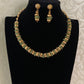 Gold Beads& Small Green Beads Necklace | Indian jewelry in USA