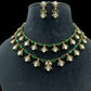 Victorian AD Polki Necklace With Earrings | Indian Necklace