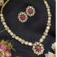Victorian Polki Kundan Necklace | Trendy Necklace With Earrings