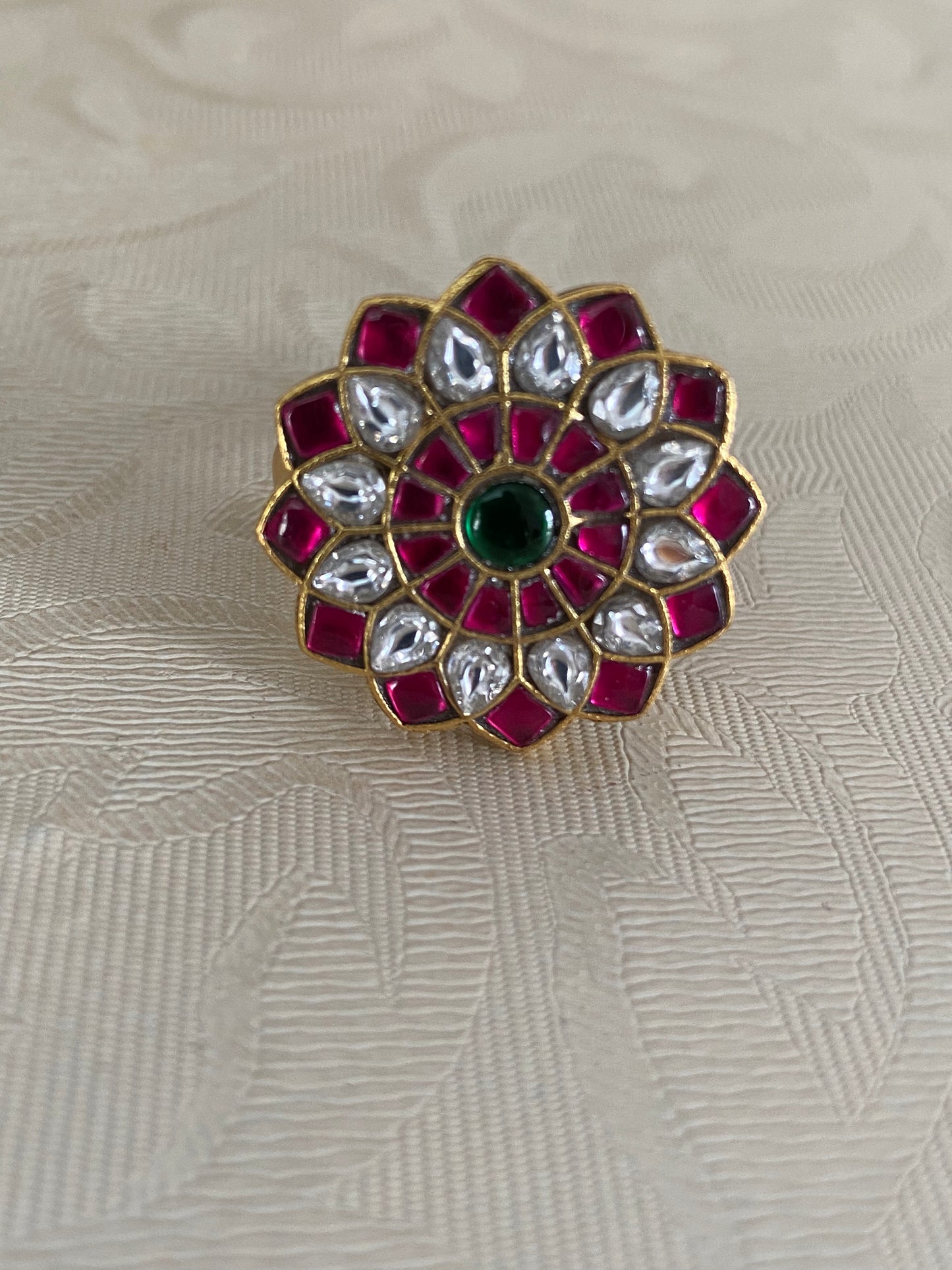 Jadau Kundan Finger Ring | Adjustble Finger Ring
