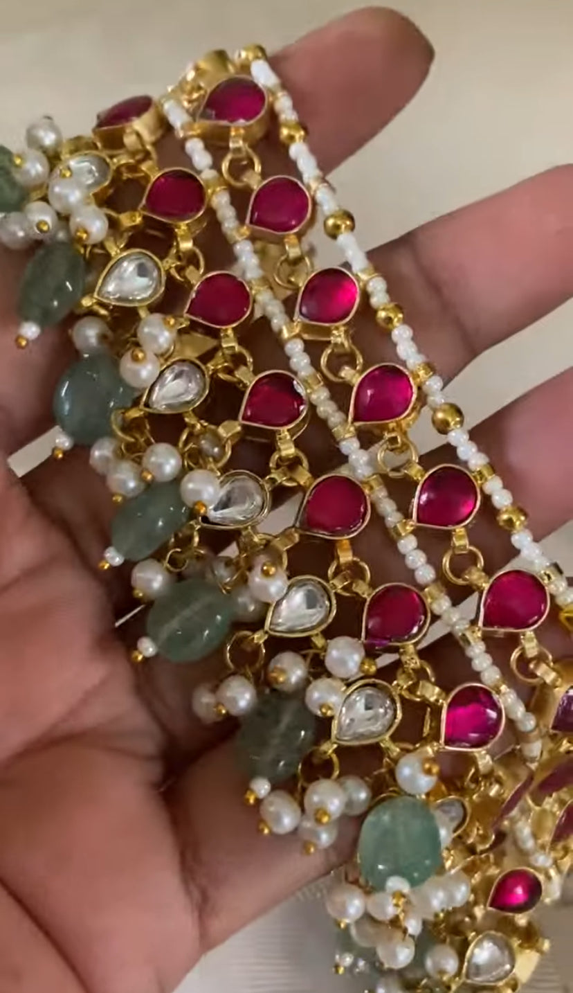 Jadau Kundan Choker Set | Indian Necklace In USA