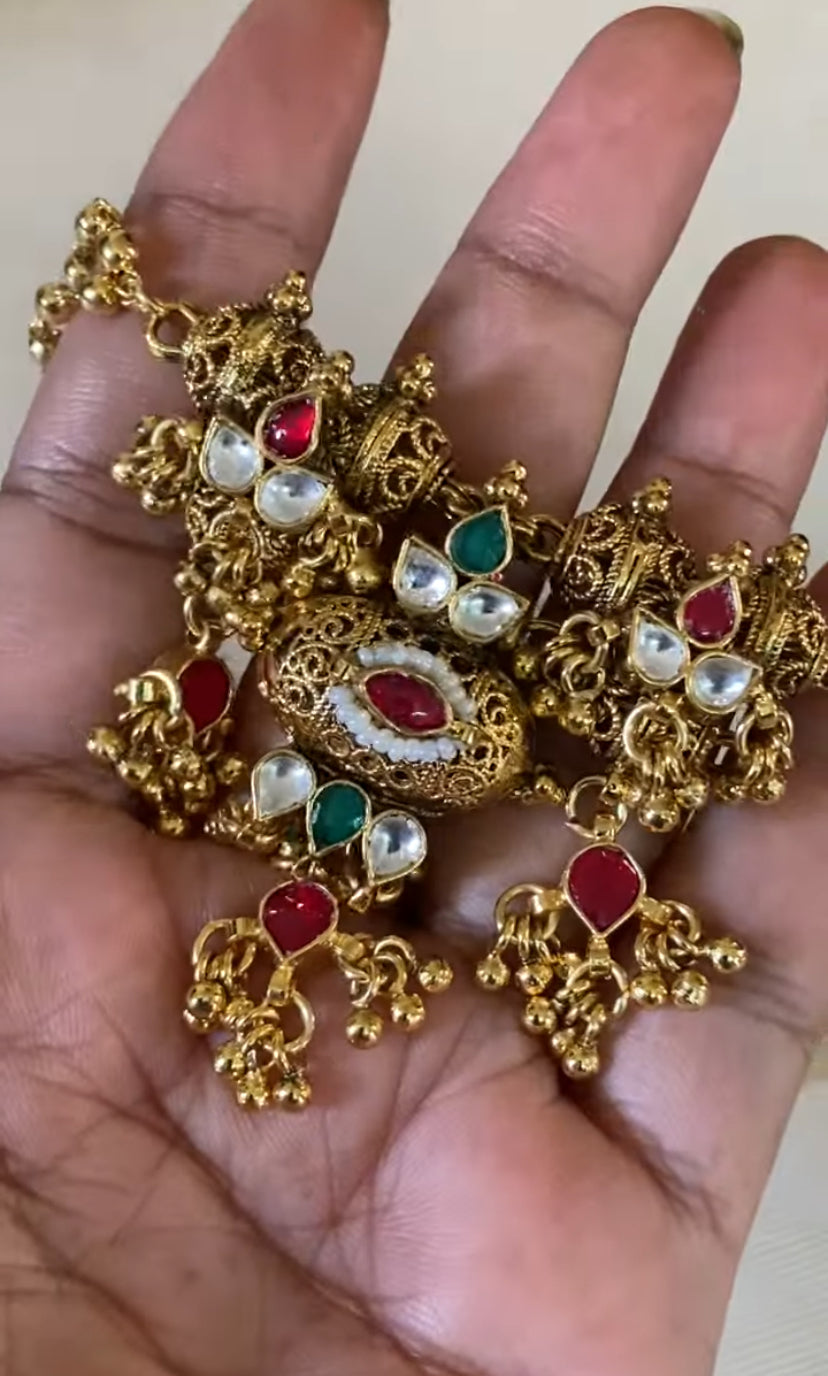 Antique Kundan Necklace | Traditional Necklace