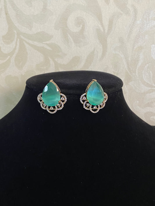 Victorian AD Studs | Indian Earrings