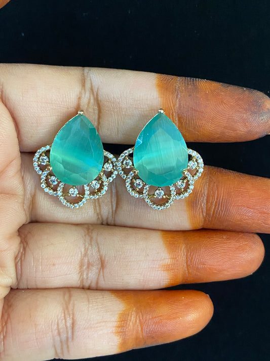 Victorian AD Studs | Indian Earrings