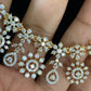 American Diamond Necklace With Earrings | Indian Jewelry In USA