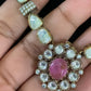 Victorian Polki Kundan Necklace | Trendy Necklace With Earrings