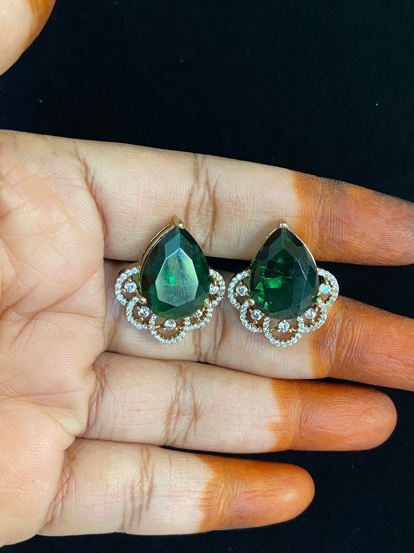 Victorian AD Studs | Indian Earrings