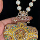 Meenakari Work Pendant Pearl Mala | Precious Pendant Necklace