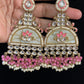 Pink Meenakari  & Kundan Earrings | Designer Earrings