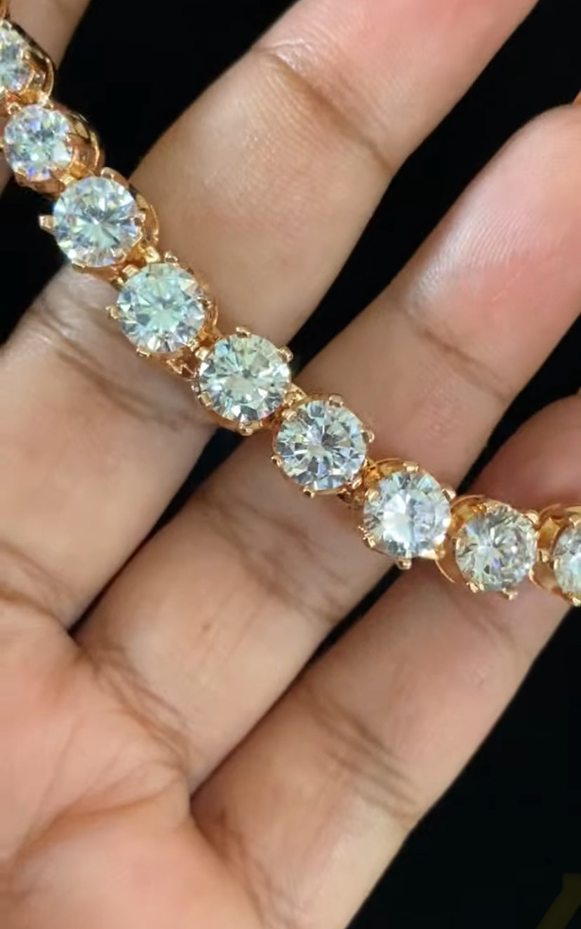 AD Single Line Necklace  | AD Necklace With Earrings