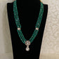 Green Beads Kundan Necklace | Indian jewellery in USA