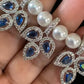 AD Silver Plated Pearl Necklace | Unique Necklace Set