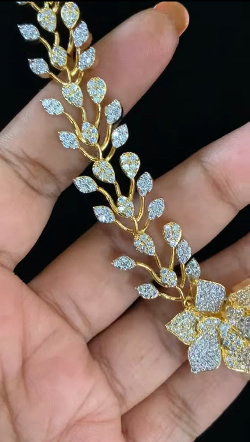AD Premium Necklace | AD Bridal Necklace Set