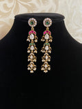 Long RubyGreen AD Earrings