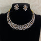 Beautiful AD Necklace With Studs | Indian Jewelry In USA