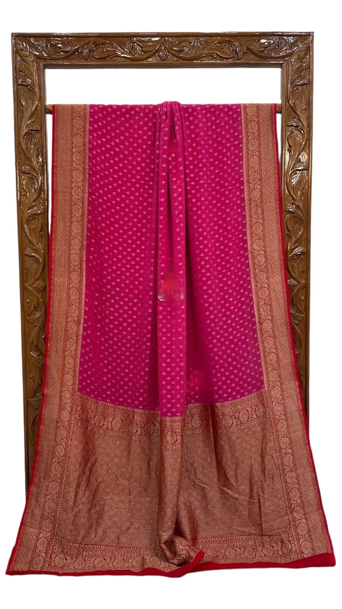 Pure georgette banarasi saree