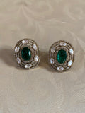 Moissanite AD Earrings | AD  Victorian Studs Earrings