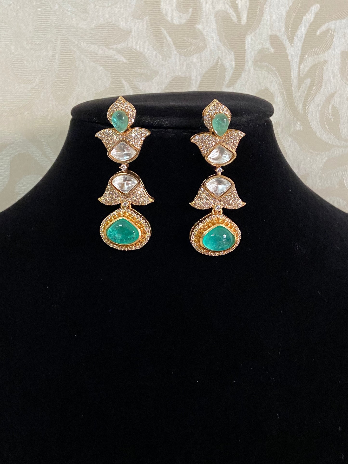 AD Kundan Earrings | Indian Jewelry In USA | Gift Idea