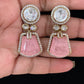 Mehandi Plating Kundan Earrings | Indian Jewelry In USA