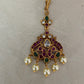 AD Kemp Peacock Maang Tikka | South Indian Jewelry In USA