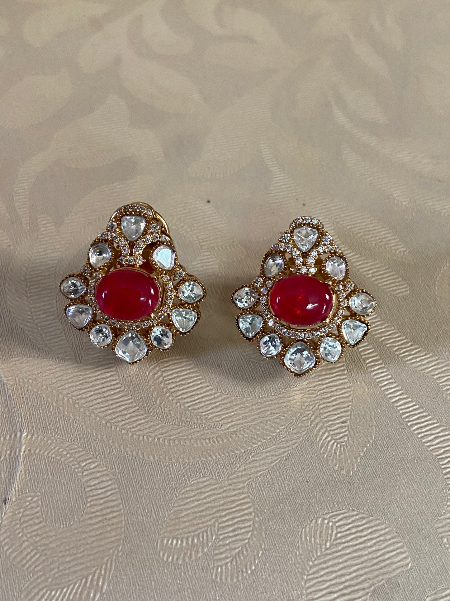 Moissanite Studs | Indian Earrings