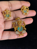 AD Ganesh Pendant Set | Latest Indian Jewelry