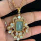 Polki Kundan Pendant Necklace | Simple Necklace With Studs