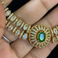 CZ Necklace With exchangeable stones| Indian jewelry | Interchangeable Stone Set