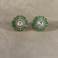 Moissanite Floral Studs | Indian Earrings