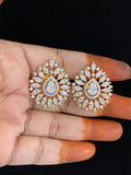Classic AD 2-Tone Studs | Indian Jewelry In USA
