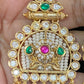 Moissanite Kundan Earrings