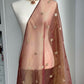 Copper Tissue Silk Dupatta | Party Wear Dupatta