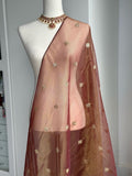 Copper Tissue Silk Dupatta | Party Wear Dupatta