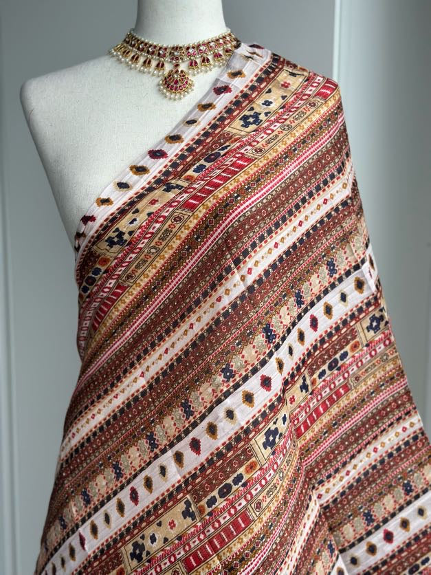 Art Silk Crushed Dupatta | Party Wear Dupatta