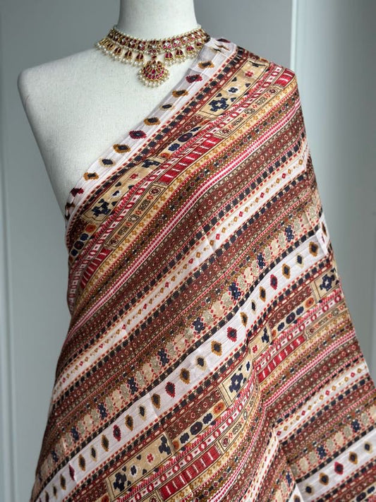 Art Silk Crushed Dupatta | Party Wear Dupatta