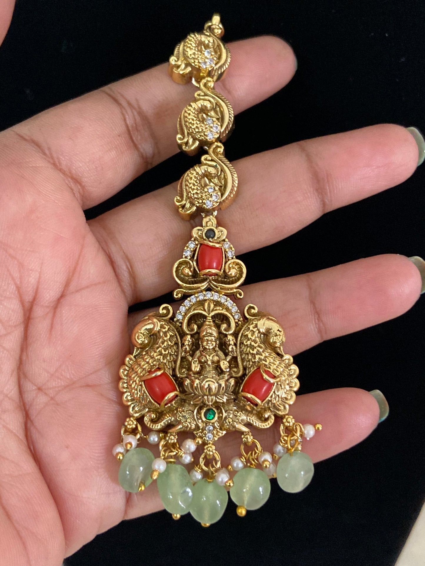 Temple Lakshmi Maang Tikka | Traditional Indian Jewelry | Gift Idea