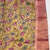 Pure Gadwal Kalamkari Kanchi Border Pattu Saree | Fusion Silk Saree | Indian Traditional Saree.