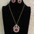 Victorian Pendant Neck Chain With Earring | Latest Necklace