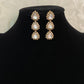 Victorian moissanite polki earrings