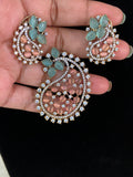 AD Premium Mango Pendant Set | Latest Indian Jewelry