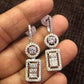 AD Rhodium Earrings | Indian Earrings