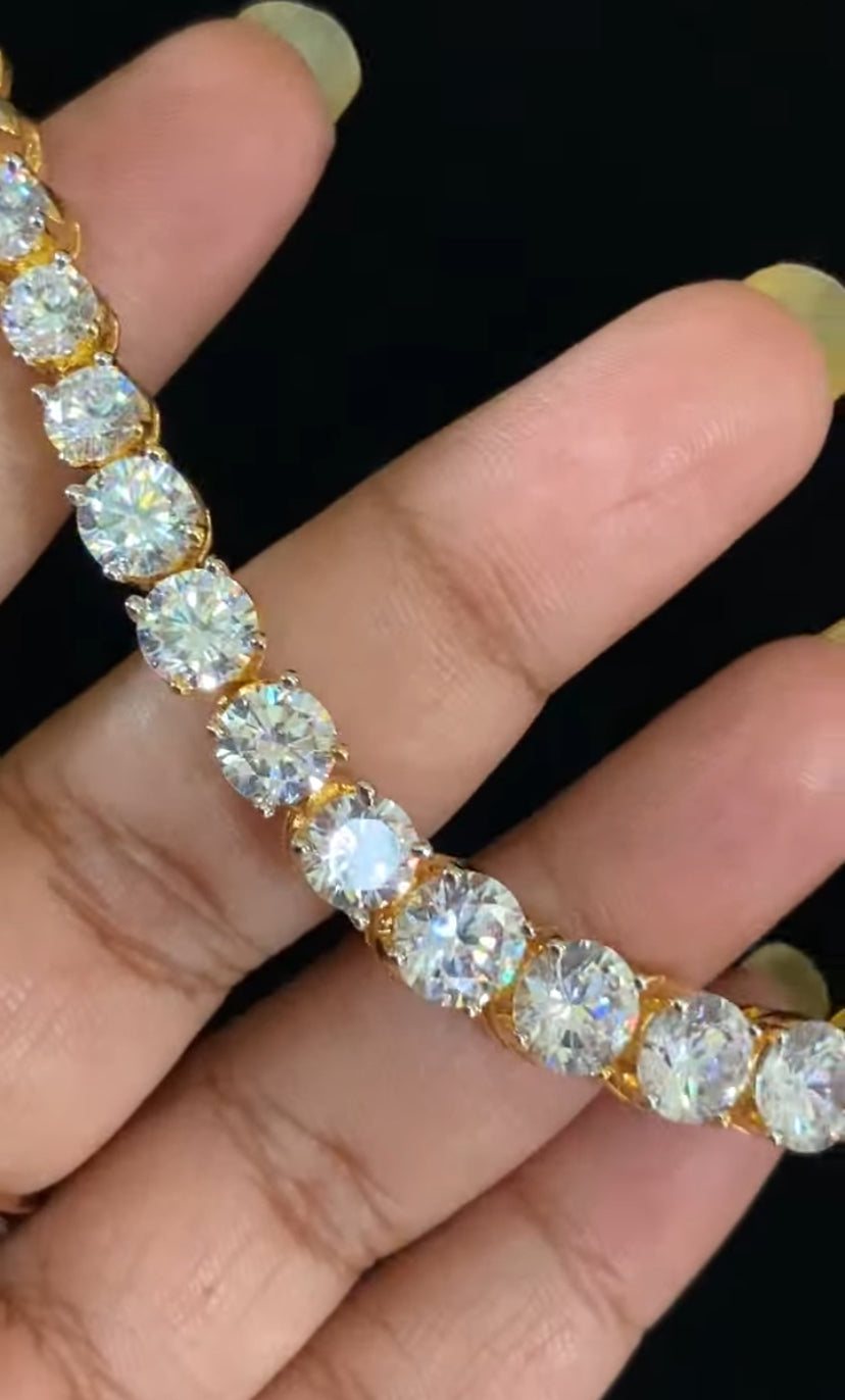 AD Single Line Necklace  | AD Necklace With Earrings