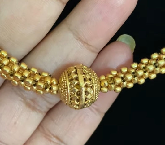 Antique Necklace With Earrings | Marathi Thushi Necklace