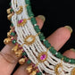 Rajwadi Pearl Necklace With Jumki | Indian Traditional Necklace