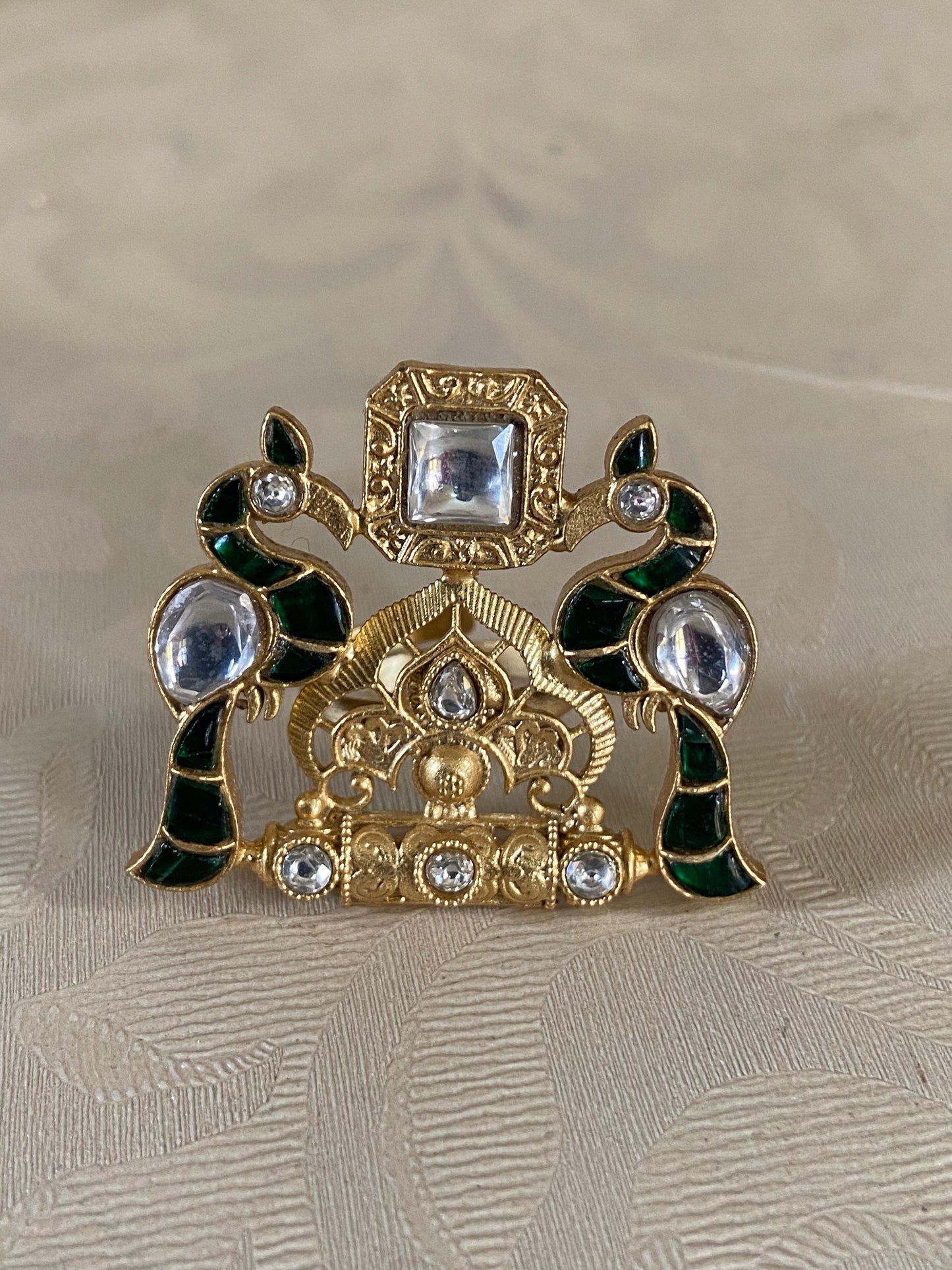 Jadau Kundan Finger Ring | Adjustable Finger Ring