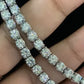 Rhodium AD Double Layer Necklace | AD Indian Necklace