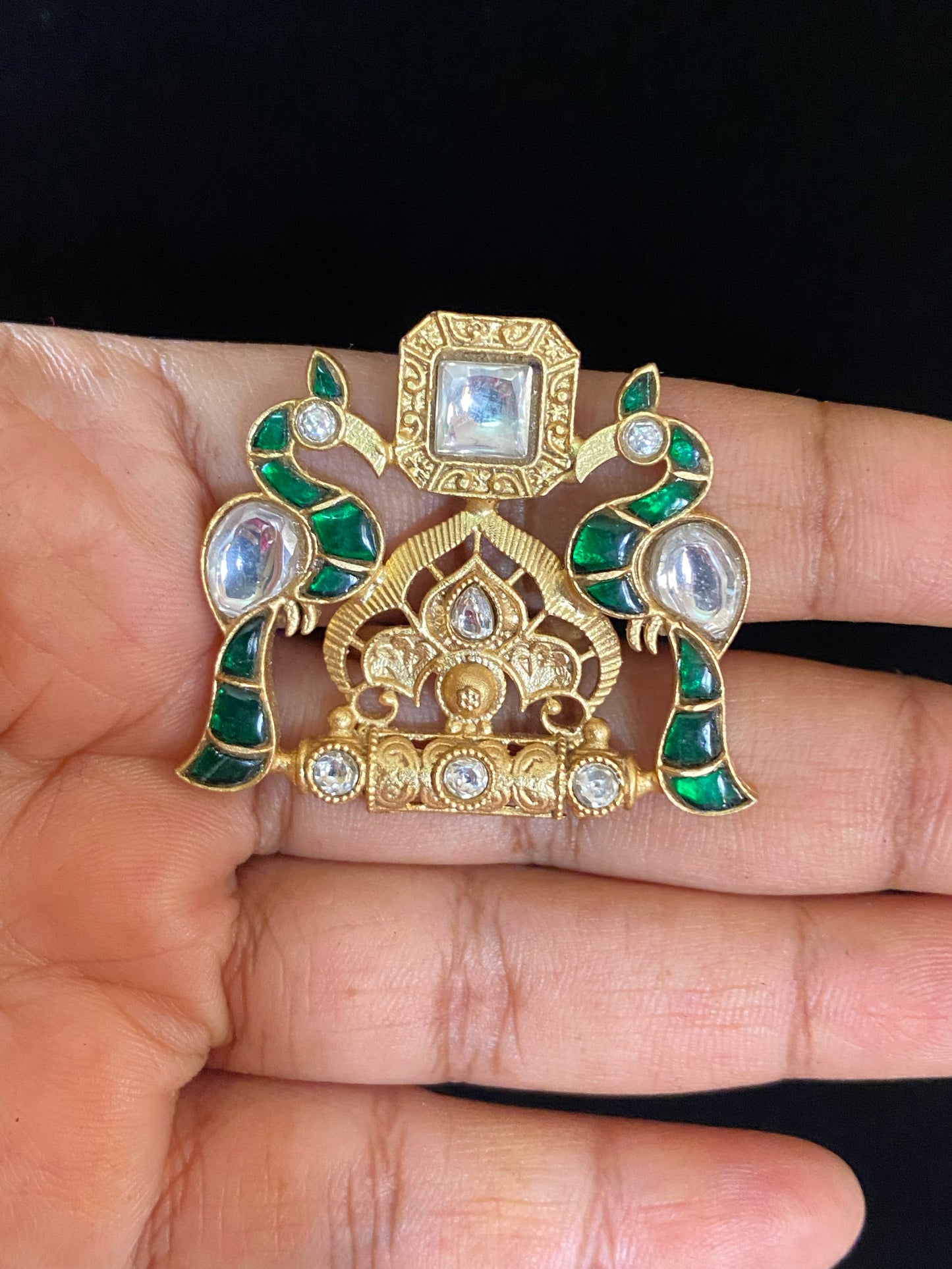 Jadau Kundan Finger Ring | Adjustable Finger Ring